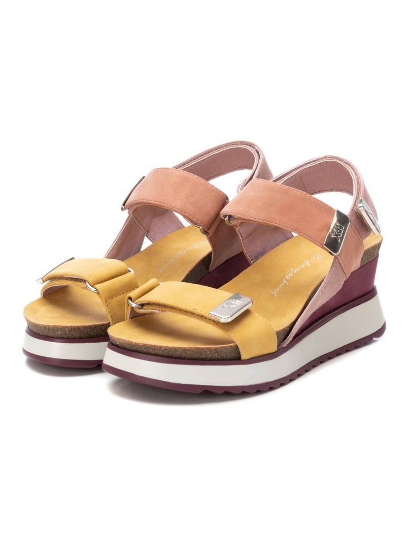 Sandales compensées femme Violet - Kiabi