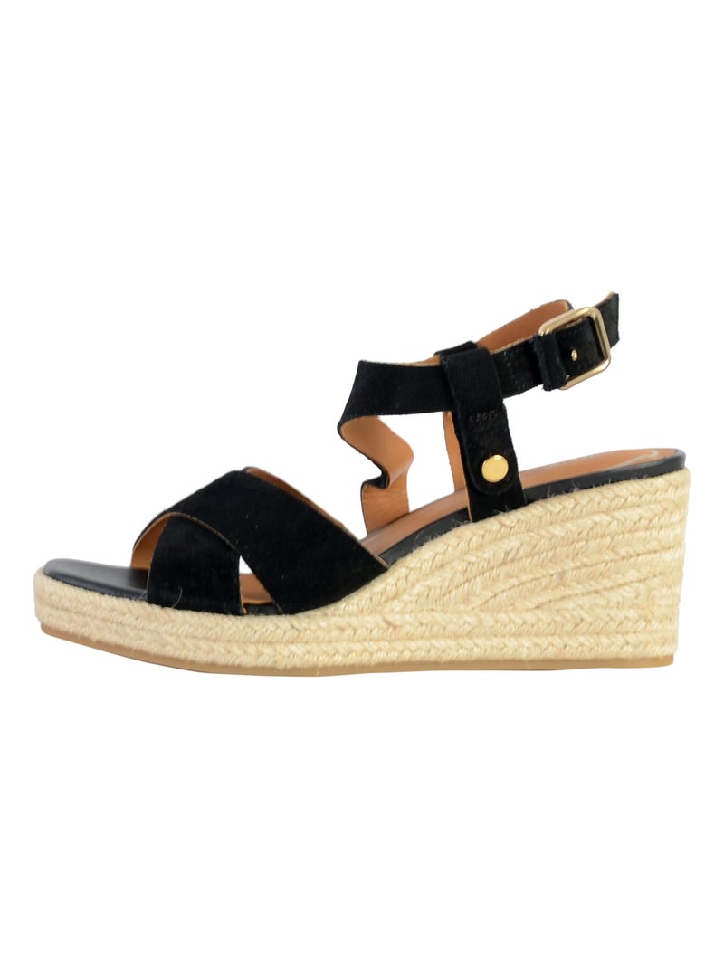 Sandales Compensées Geox Panarea Noir - Kiabi