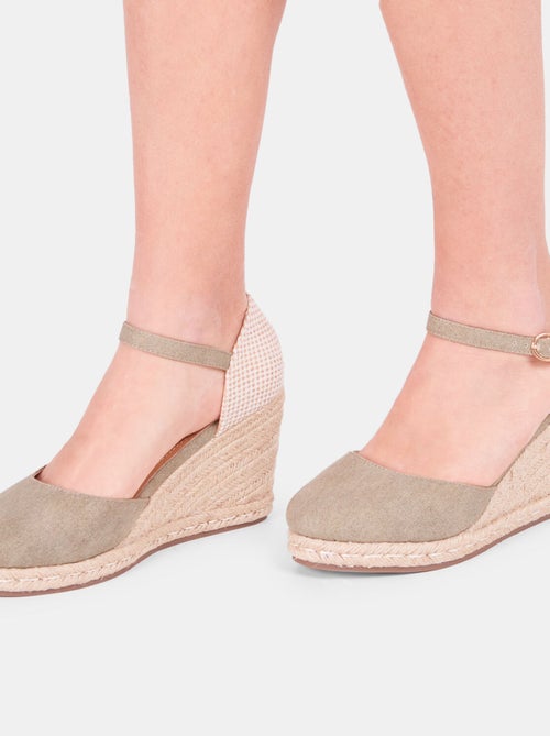 Sandales compensées modèle espadrilles BATA - Kiabi
