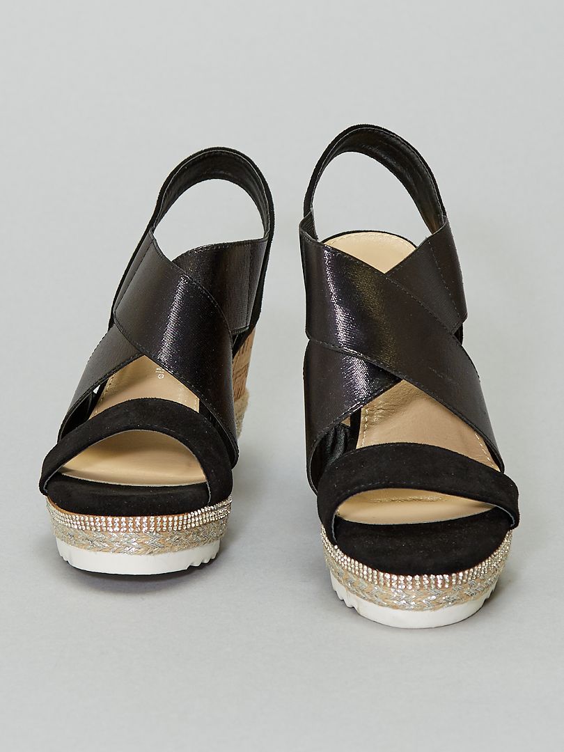 sandales compensées kiabi