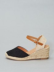 sandales compensées pas cher femme