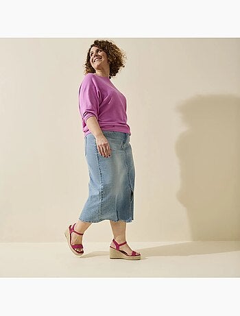 Sandales compensées pieds larges H - Modèle Vic