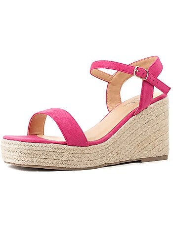 Sandales compensées pieds larges H - Modèle Vic