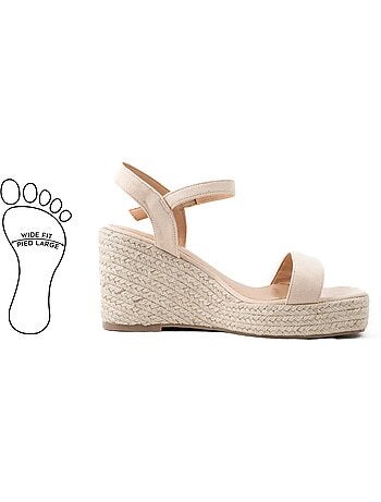 Sandales compensées pieds larges h - vic