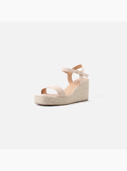 Sandales compensées pieds larges h - vic - Kiabi