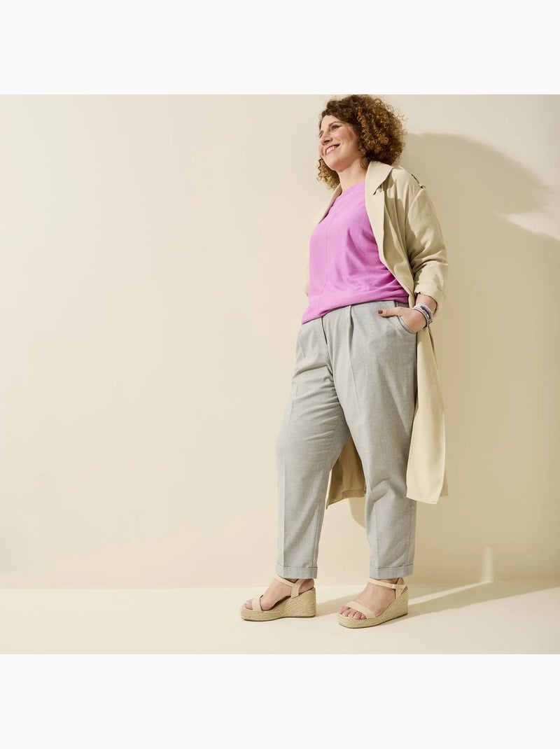 Sandales compensées pieds larges h - vic Beige - Kiabi
