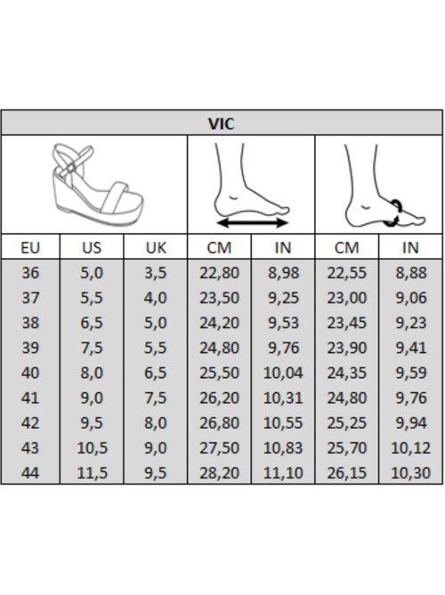 Sandales compensées pieds larges h - vic - Kiabi