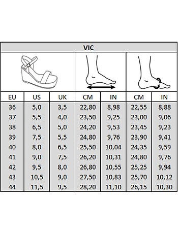 Sandales compensées pieds larges h - vic