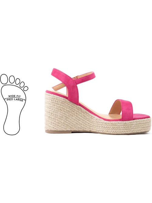 Sandales compensées pieds larges h - vic - Kiabi
