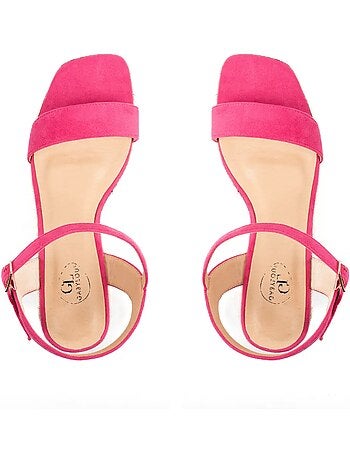 Sandales compensées pieds larges H - Vic
