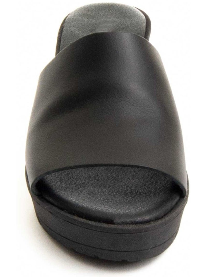 Sandales compensées Purapiel Bellapiel Noir - Kiabi