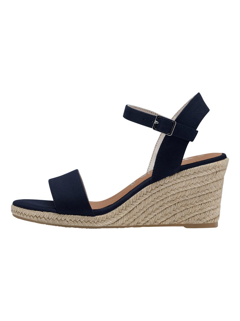 Sandales Compensées Tamaris Touch-It Bleu - Kiabi
