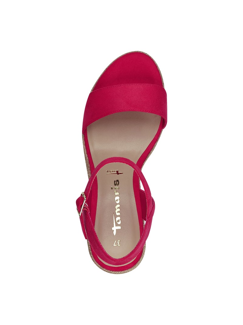 Sandales Compensées Tamaris Touch-It Rose - Kiabi