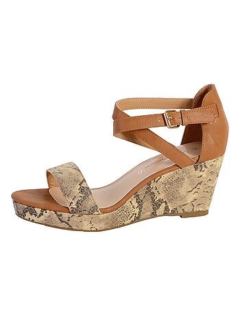 Sandales Compensées The Divine Factory Serpent Camel