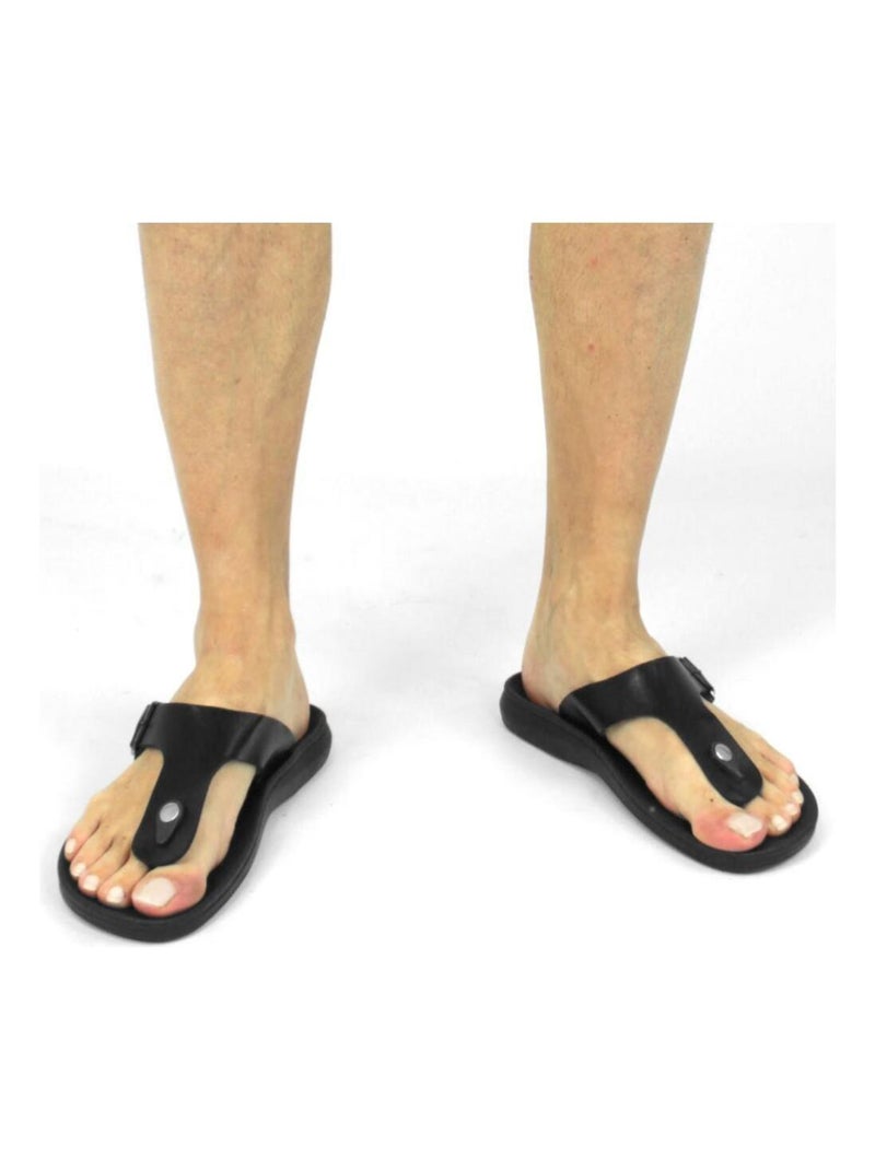 Sandales confort Kebello Noir Noir - Kiabi