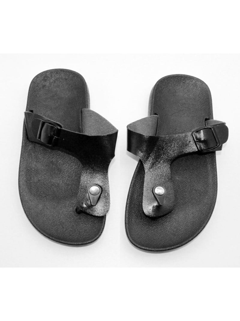 Sandales confort Kebello Noir Noir - Kiabi