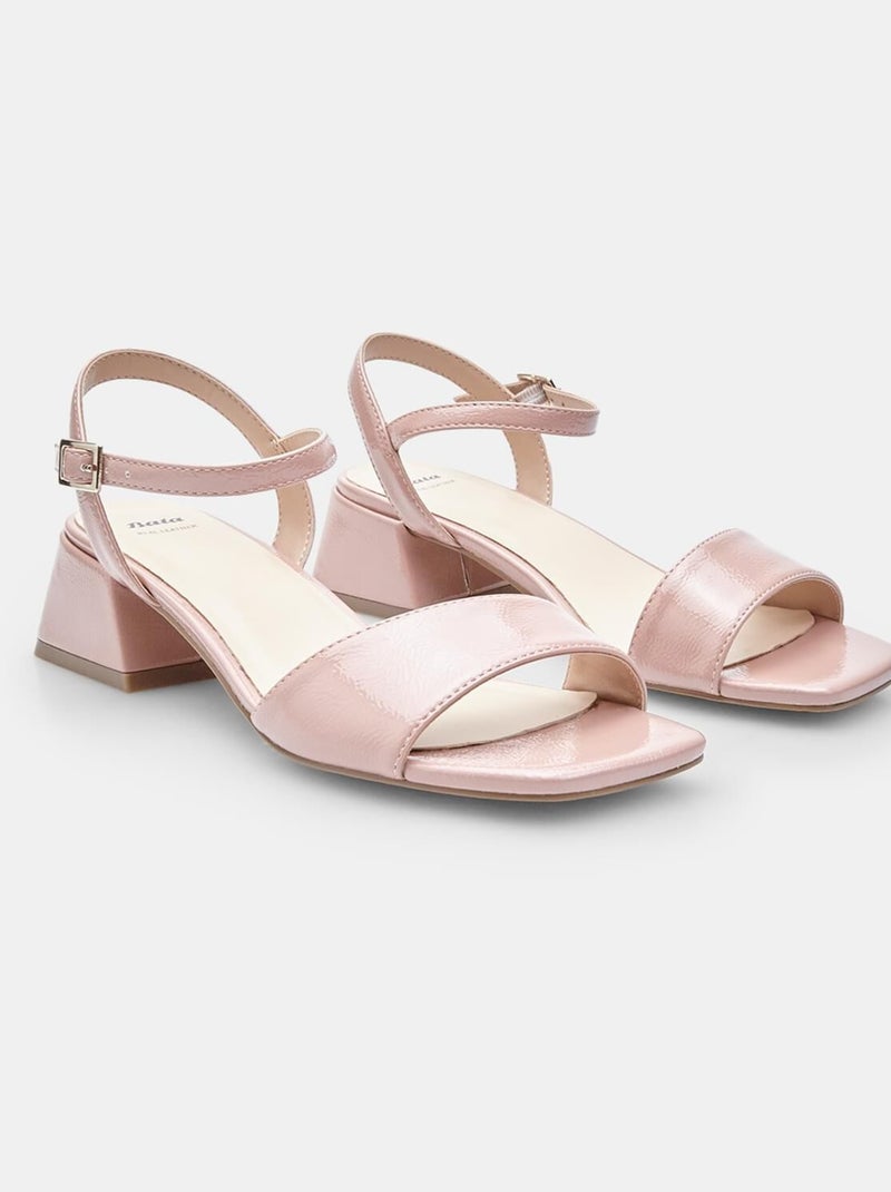 Sandales confortables  à talon BATA Beige - Kiabi