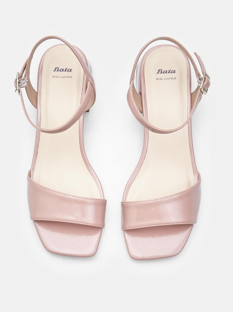 Sandales confortables  à talon BATA Beige - Kiabi