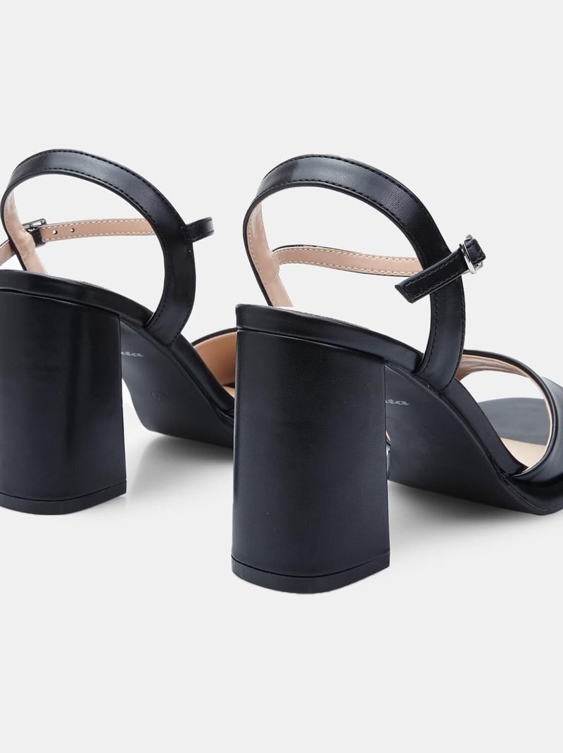 Sandales confortables  avec brides à la cheville BATA Noir - Kiabi
