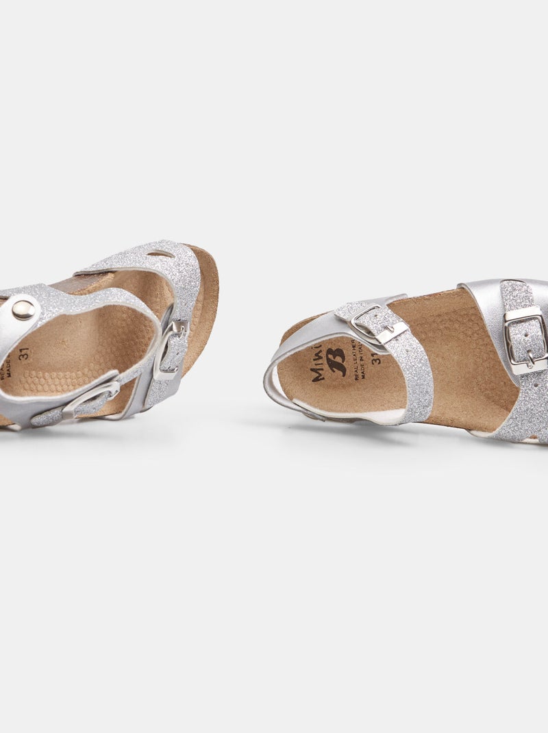Sandales confortables BATA Argent - Kiabi
