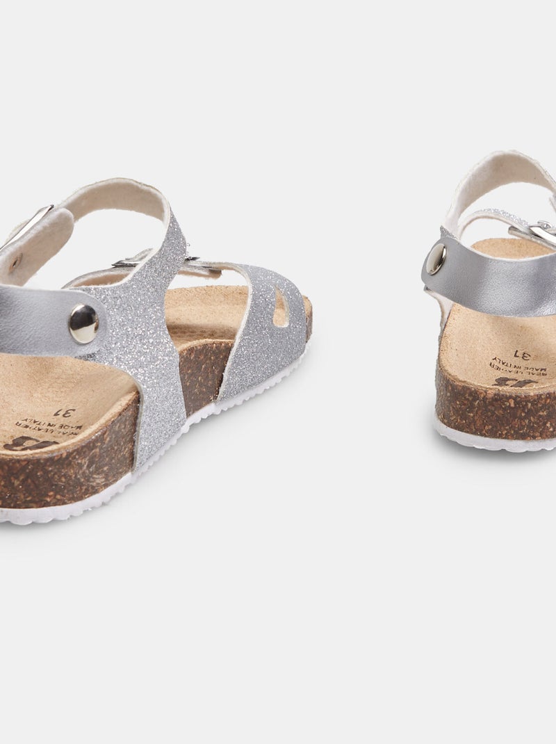 Sandales confortables BATA Argent - Kiabi