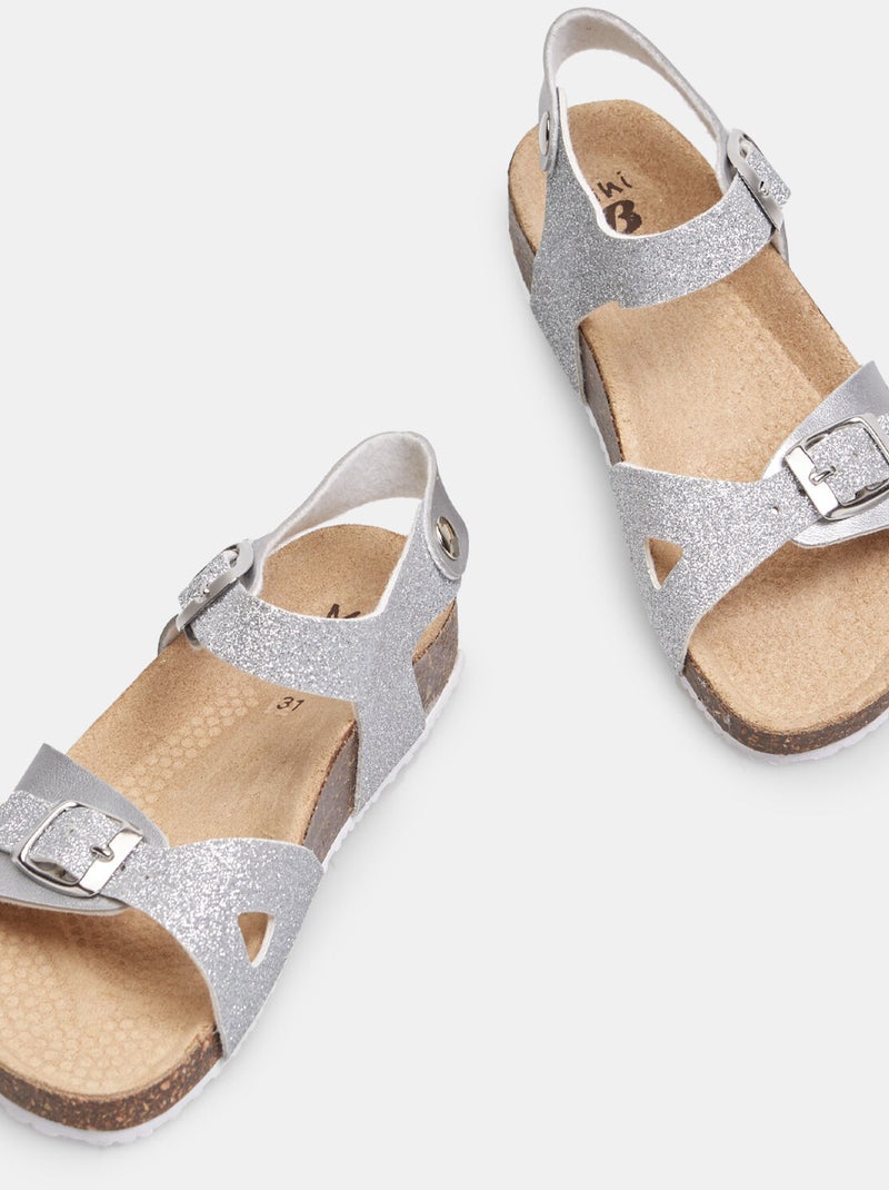 Sandales confortables BATA Argent - Kiabi