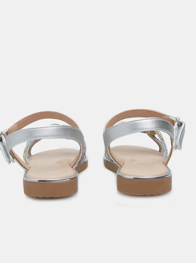 Sandales confortables BATA Argent - Kiabi