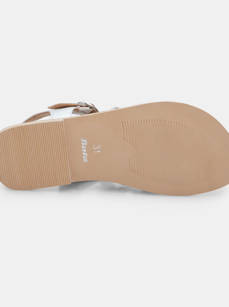 Sandales confortables BATA Argent - Kiabi