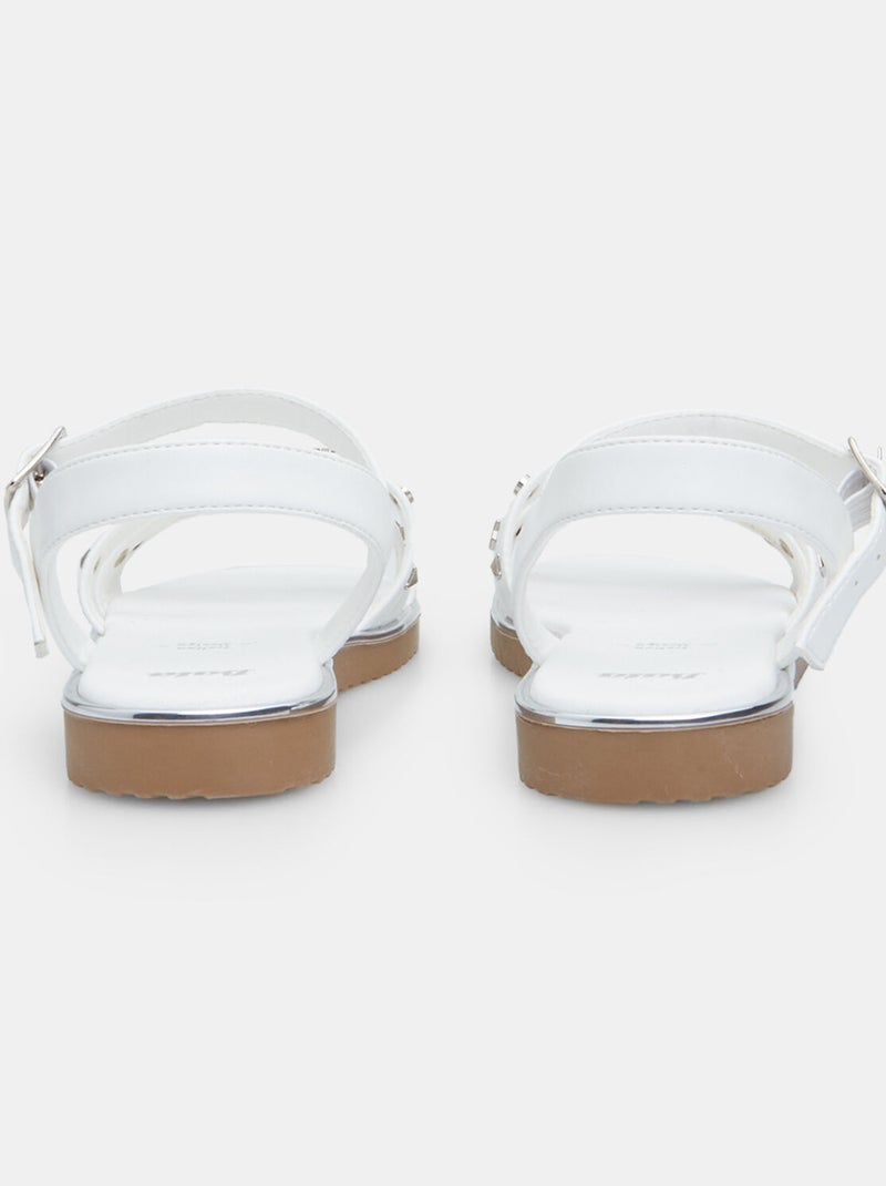 Sandales confortables BATA Blanc - Kiabi