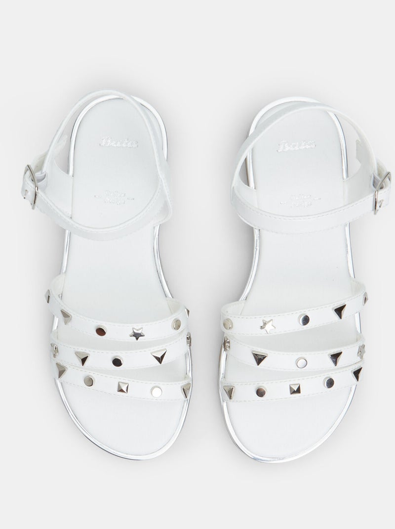 Sandales confortables BATA Blanc - Kiabi