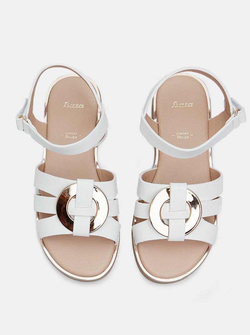 Sandales confortables BATA Blanc - Kiabi