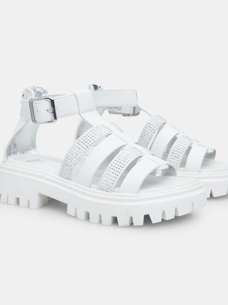Sandales confortables BATA Blanc - Kiabi