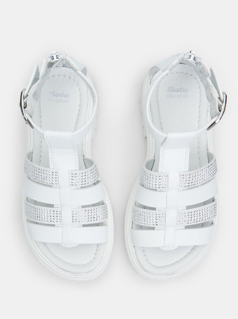 Sandales confortables BATA Blanc - Kiabi