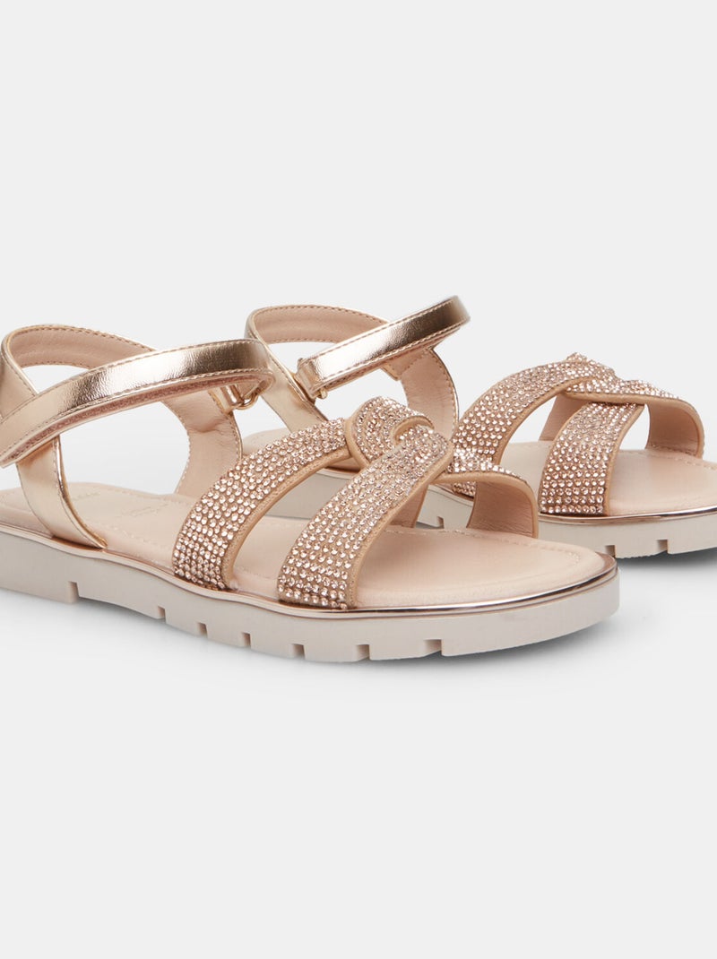 Sandales confortables BATA Doré/or - Kiabi