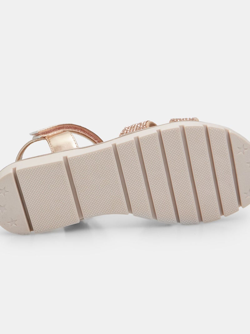 Sandales confortables BATA Doré/or - Kiabi