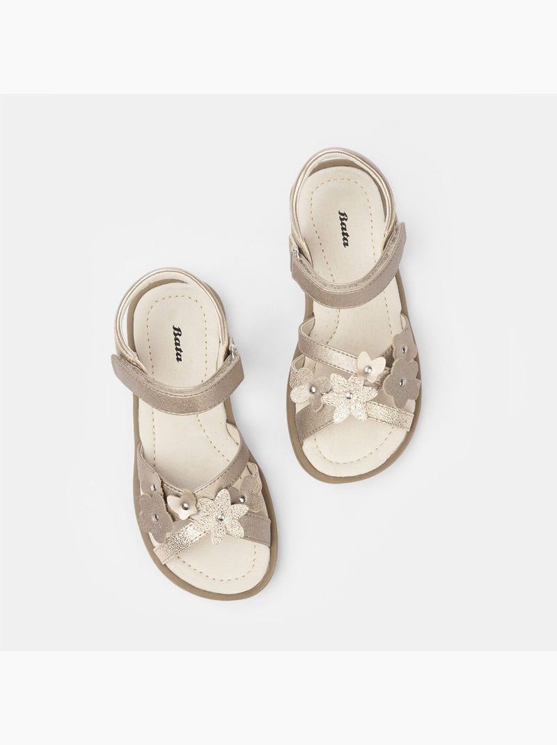 Sandales confortables BATA Doré/or - Kiabi
