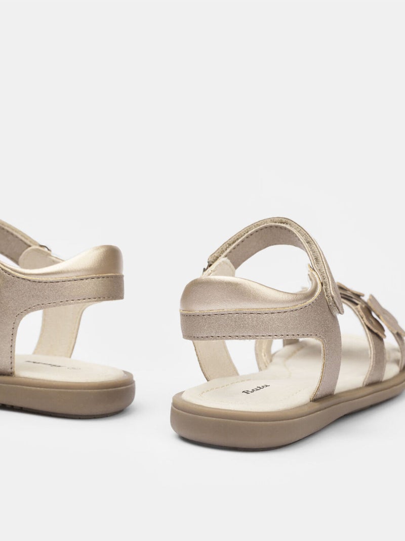 Sandales confortables BATA Doré/or - Kiabi