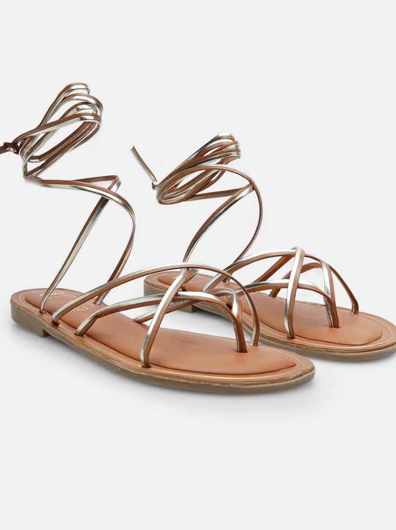 Sandales confortables BATA Marron - Kiabi