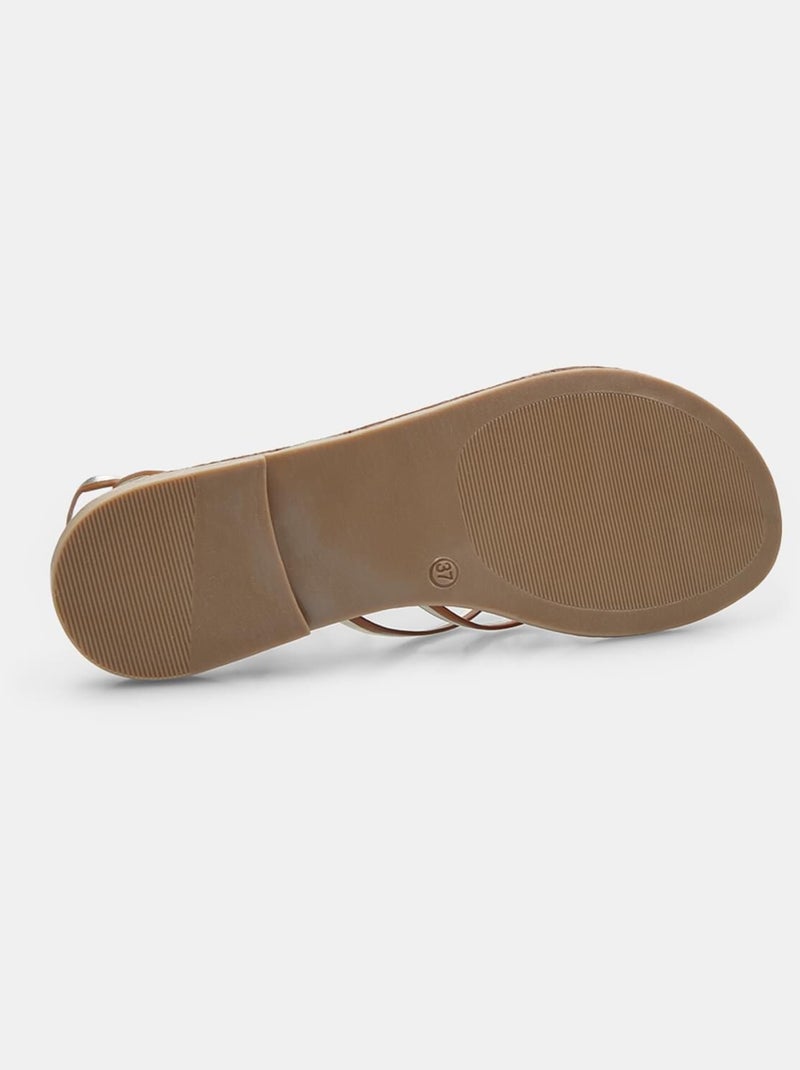 Sandales confortables BATA Marron - Kiabi
