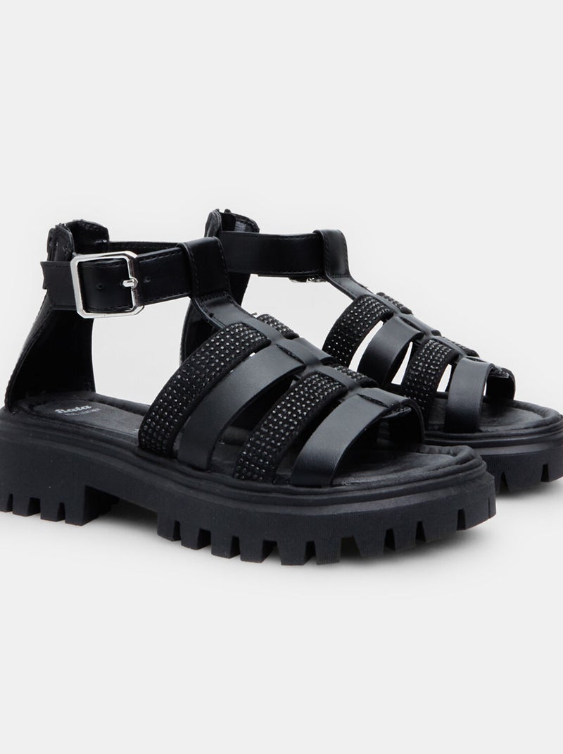 Sandales confortables BATA Noir - Kiabi