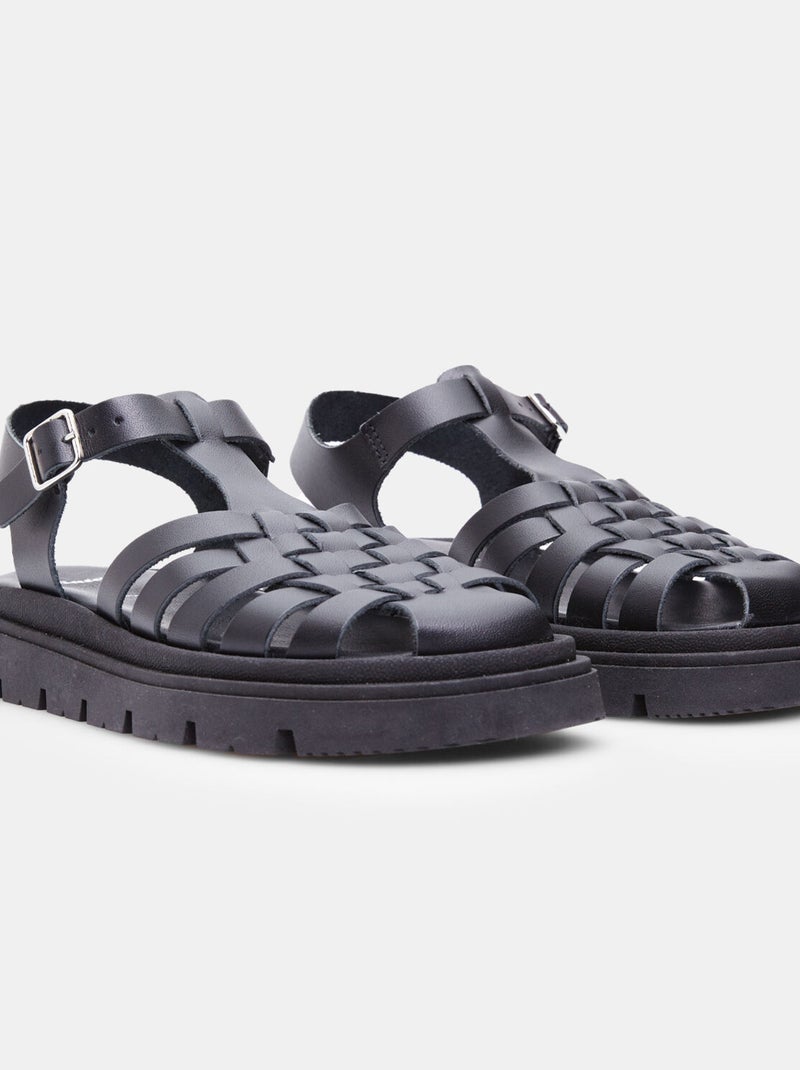 Sandales confortables BATA Noir - Kiabi