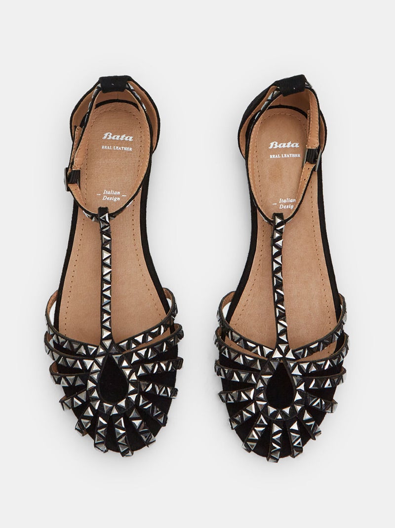 Sandales confortables BATA Noir - Kiabi