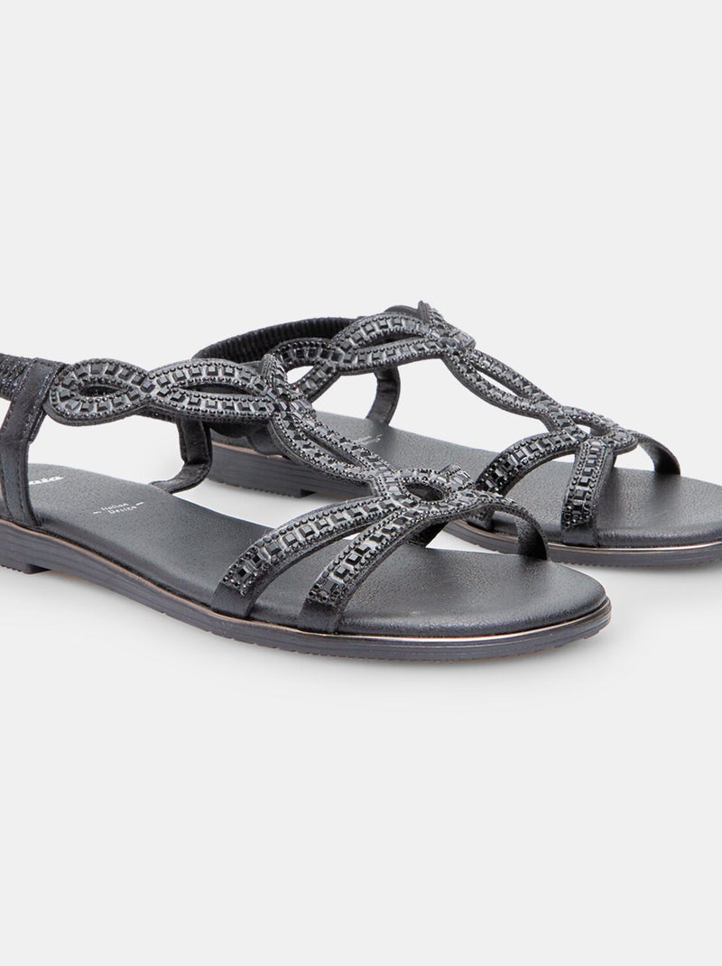 Sandales confortables BATA Noir - Kiabi