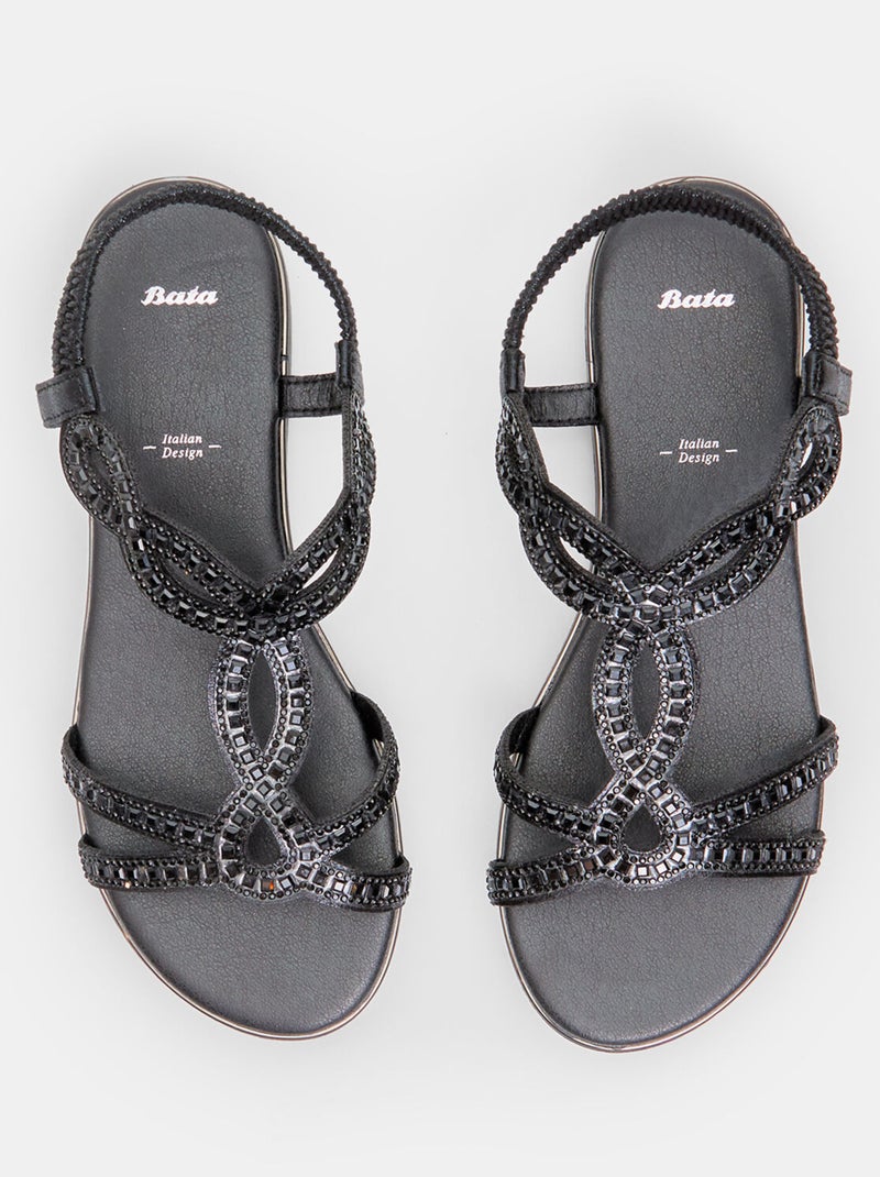 Sandales confortables BATA Noir - Kiabi
