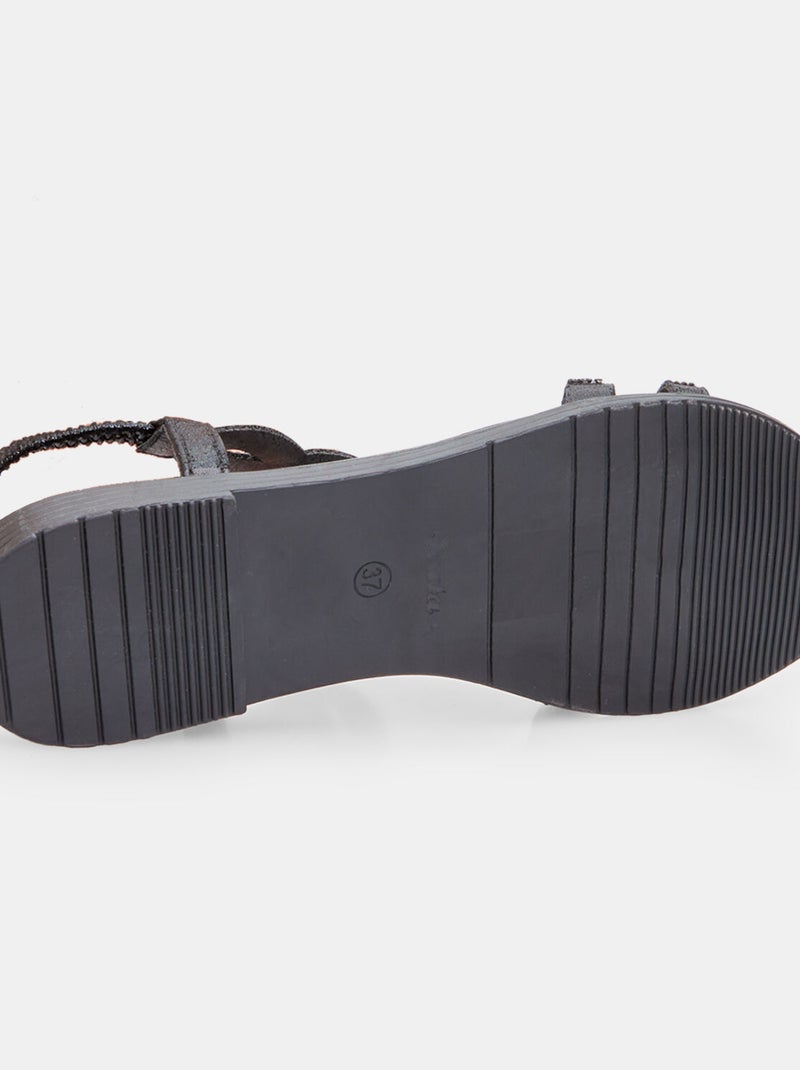 Sandales confortables BATA Noir - Kiabi