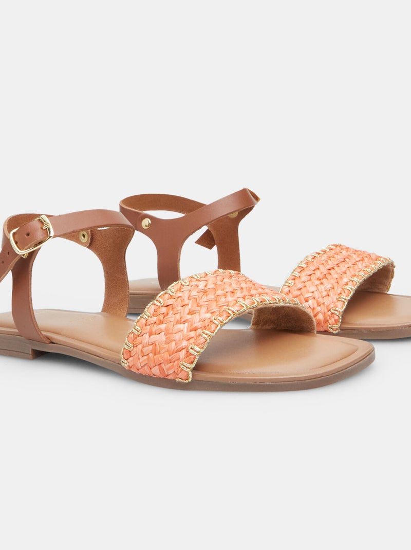 Sandales confortables BATA Orange - Kiabi