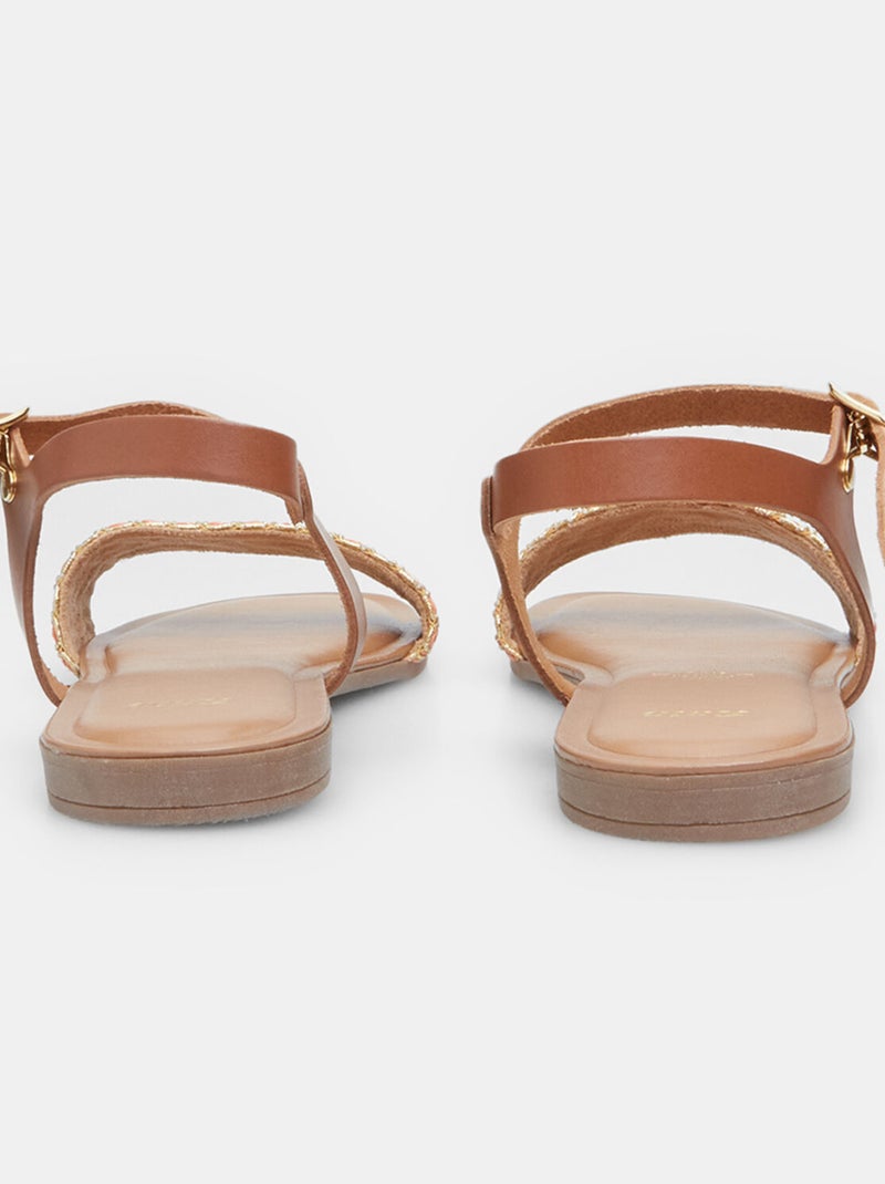 Sandales confortables BATA Orange - Kiabi