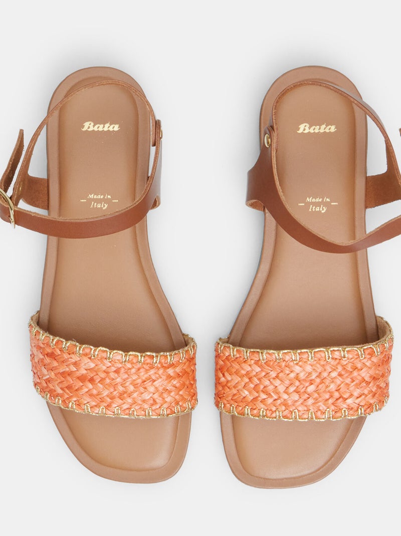 Sandales confortables BATA Orange - Kiabi