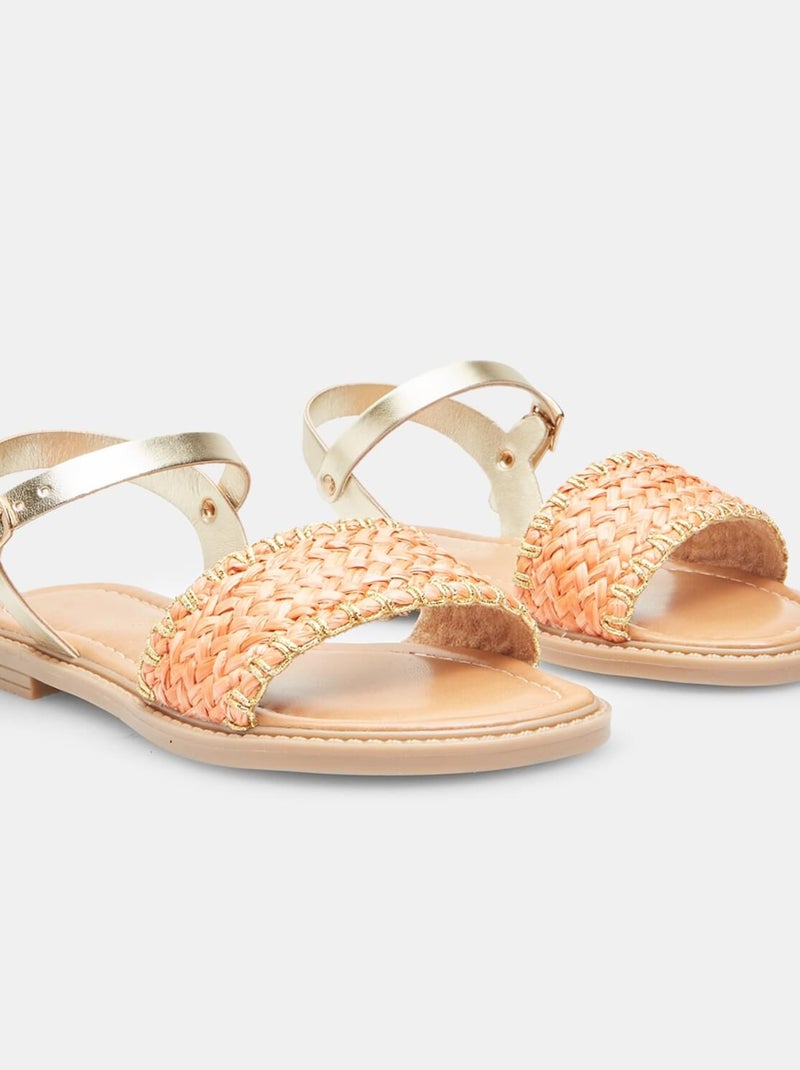 Sandales confortables BATA Orange - Kiabi