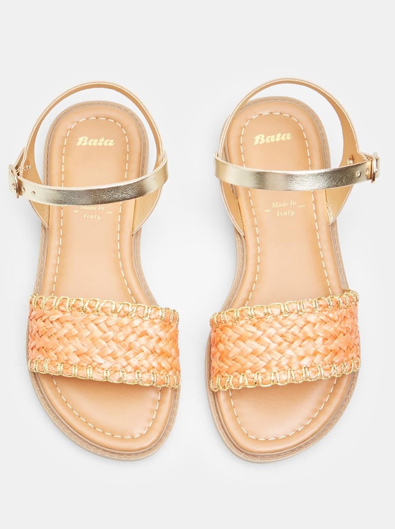 Sandales confortables BATA Orange - Kiabi